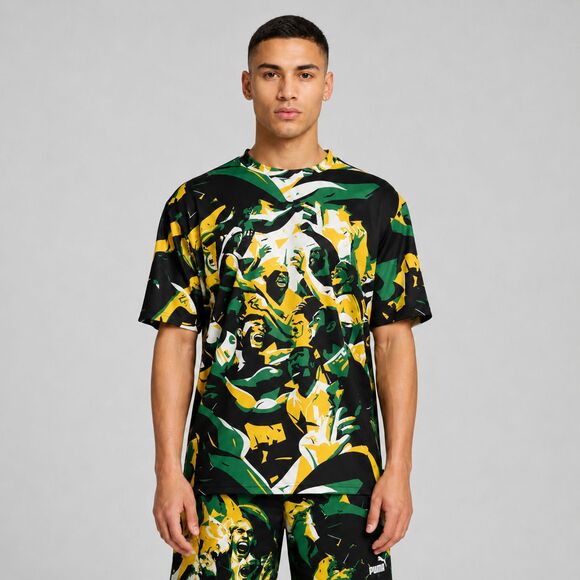 Puma Other - NWT PUMA Rival Rage AOP Jamaica Mesh Tee Men’s S